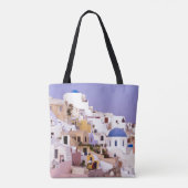 Zonsondergang bij Oil, Santorini 2 Tote Bag (Achterkant)