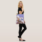 Zonsondergang bij Oil, Santorini 2 Tote Bag (Op model)