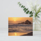Zonsondergang bij Pfeiffer Beach Briefkaart (Staand voorkant)