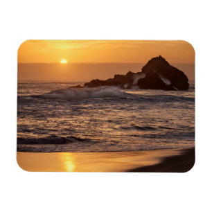 Zonsondergang bij Pfeiffer Beach Magneet