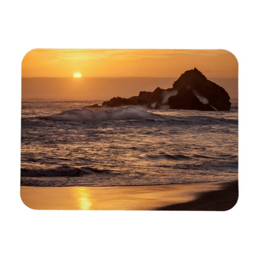 Zonsondergang bij Pfeiffer Beach Magneet (Horizontaal)