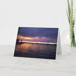 Zonsondergang bij Pine Lake Kaart