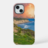 Zonsondergang bij Point Dume in Malibu iPhone 15 Case (Achterkant)