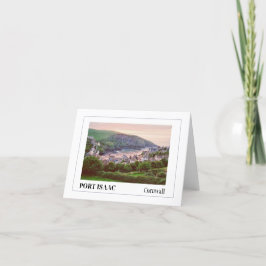 Zonsondergang bij Port Isaac, Cornwall Feestdagen Kaart