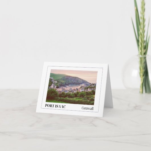 Zonsondergang bij Port Isaac, Cornwall Kaart (Voorkant)