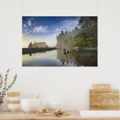 Zonsondergang bij Ruby Beach, Olympic National Par Poster (Keuken)
