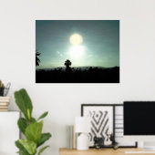 Zonsondergang bij Silverlake Poster (Thuiskantoor)