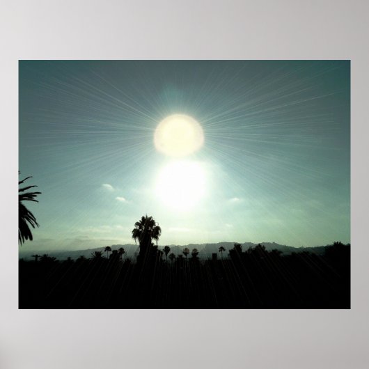 Zonsondergang bij Silverlake Poster (Voorkant)