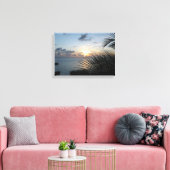 Zonsondergang bij Sunset House GCM Canvas Afdruk (Insitu (Woonkamer))