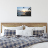 Zonsondergang bij Sunset House GCM Canvas Afdruk (Insitu (Slaapkamer))