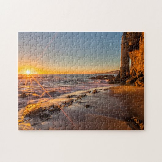 Zonsondergang bij Victoria Beach 2 Legpuzzel (Horizontaal)