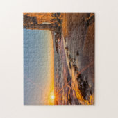 Zonsondergang bij Victoria Beach 2 Legpuzzel (Verticaal)
