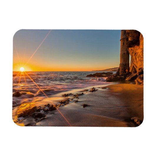 Zonsondergang bij Victoria Beach 2 Magneet (Horizontaal)