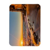 Zonsondergang bij Victoria Beach 2 Magneet (Verticaal)