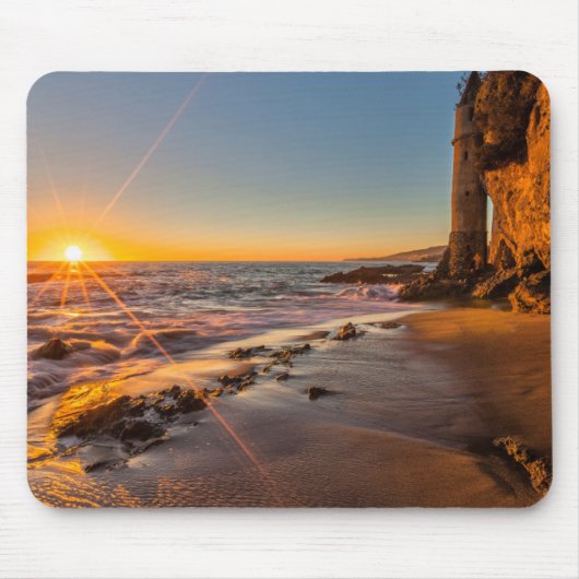 Zonsondergang bij Victoria Beach 2 Muismat (Voorkant)