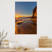 Zonsondergang bij Victoria Beach 2 Poster (Keuken)