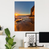 Zonsondergang bij Victoria Beach 2 Poster (Thuiskantoor)