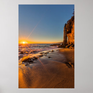 Zonsondergang bij Victoria Beach 2 Poster
