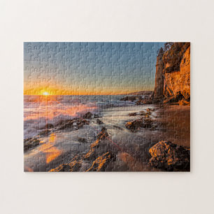 Zonsondergang bij Victoria Beach Legpuzzel