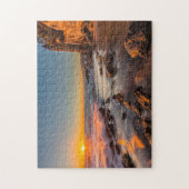 Zonsondergang bij Victoria Beach Legpuzzel (Verticaal)