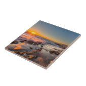 Zonsondergang bij Victoria Beach Tegeltje (Zijkant)