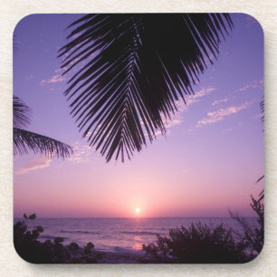 Zonsondergang bij West End, Cayman Brac, Kaaimanei Drankjes Onderzetter