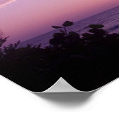 Zonsondergang bij West End, Cayman Brac, Kaaimanei Poster (Hoek)