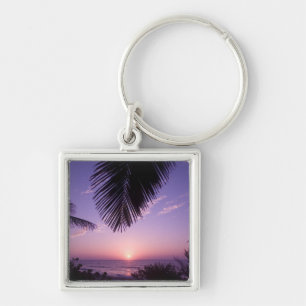 Zonsondergang bij West End, Cayman Brac, Kaaimanei Sleutelhanger