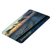 Zonsondergang bij Zee Custom Premium Magnet Magneet (Linkerzijde)