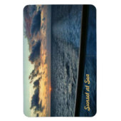 Zonsondergang bij Zee Custom Premium Magnet Magneet (Verticaal)