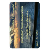 Zonsondergang bij Zee Custom Stateroom Deurmarkeri Magneet (Verticaal)