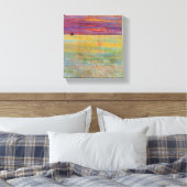 Zonsondergang bij Zee (door Childe Hassam) Canvas Afdruk (Insitu (Slaapkamer))