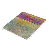 Zonsondergang bij Zee (door Childe Hassam) Tegeltje (Zijkant)