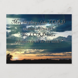 Zonsondergang Bijbelvers Briefkaart