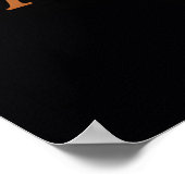 Zonsondergang Bizon Silhouet Poster (Hoek)