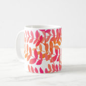 Zonsondergang bladeren koffiemok (Voorkant links)