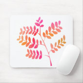 Zonsondergang bladeren muismat (Met muis)