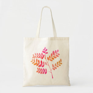 Zonsondergang bladeren tote bag