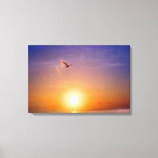 Zonsondergang Bliss 3 Paneel Canvas Afdruk (Voorkant)