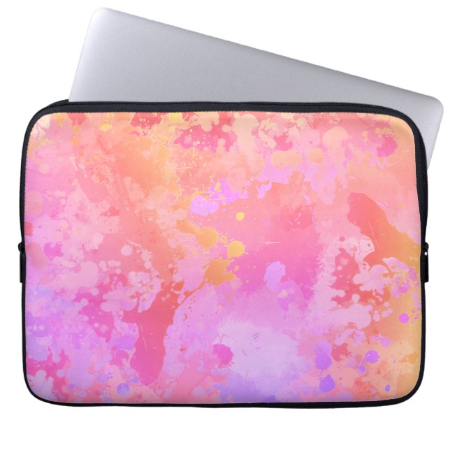 Zonsondergang Boho Spat Laptop Sleeve (Voorkant)