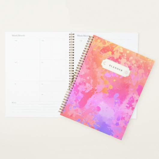 Zonsondergang Boho Spetter Planner (Display)