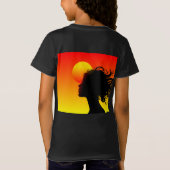 Zonsondergang Boom Natuur T-Shirt Ontwerp (Achterkant)