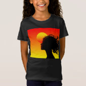 Zonsondergang Boom Natuur T-Shirt Ontwerp (Voorkant)