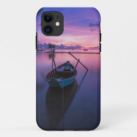 Zonsondergang boot telefoonhoesje Case-Mate iPhone case (Achterkant)