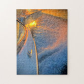 Zonsondergang Boot Wake Puzzel (Verticaal)