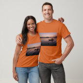 Zonsondergang Bootrit Meer Tee T-shirt (Unisex)