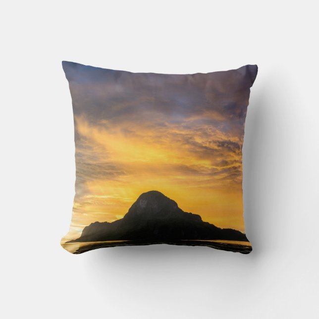 Zonsondergang boven Bacuit-archipel Kussen (Voorkant)