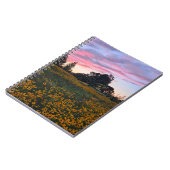 Zonsondergang boven Black Eyed Susans Notitieboek (Linkerzijde)