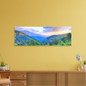 zonsondergang boven Blue Ridge Mountains Canvas Afdruk (Insitu (Woonkamer))