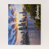 Zonsondergang boven Brisbane, Australië Legpuzzel (Verticaal)
